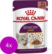 Royal Canin Sensory Multipack Taste - In Gravy - Kattenvoer - 4 x 12x85 g