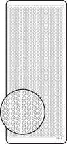 Vaessen Creative Sticker - 10x23cm - 10st - zilver randjes