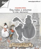 Joy!Crafts Stencil - Stans-embos-debosmal Anton Pieck Sneeuwpop