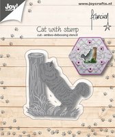 Joy!Crafts Stencil - Stans-embos-debosmal Kat met stronk