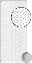 Vaessen Creative Sticker - 10x23cm - 10st - zilver golfrandjes