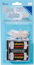 Led lichtjes - Deco lights teeny bulbs x20 white wire clear