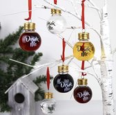 Booze Christmas Balls - Borrelballen - Vulbare kerstballen - Shotglaasjes Plastic - Shotglazen Kerst - Borrelglaasjes Kerst - Kerstversiering - Kerstballen Plastic - Kerst Decoratie - Drankspel - Kerstcadeau