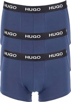 HUGO trunk (3-pack) - heren boxers kort - blauw -  Maat: M