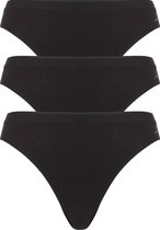 ten Cate Basic women rio (3-pack) - dames slips lage taille - zwart -  Maat: L