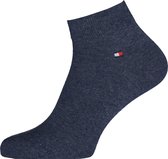 Tommy Hilfiger Quarter Socks (2-pack) - herensokken katoen kort - jeans blauw - Maat: 43-46
