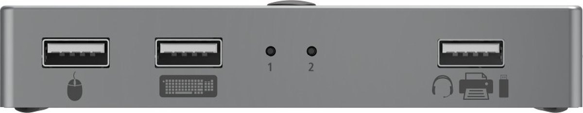 Hama KVM-switch - 4 poorten - 3x USB-A - 1x HDMI
