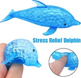 Dolfijn stressbal voor de hand - Met waterballetjes - Knijpbal voor de hand - uitdeelcadeau