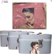 Beautycase - Make Up Tasje Girl Photo Print Roze Kleur 3 in 1 (3 Stuks) | Opberg Etui / Cosmetica Organizer Reis Tas Case