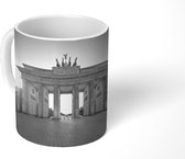 Mok - Brandenburger Tor bij zonsondergang - zwart wit - 350 ML - Beker