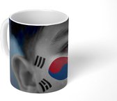 Mok - Koffiemok - Vlag van Zuid Korea - Mokken - 350 ML - Beker - Koffiemokken - Theemok