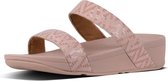 FitFlop™ Lottie™ Chevron-Suede Slide Oyster Pink - Maat 42