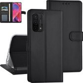 Zwart hoesje voor Oppo A54 5G & Oppo A74 5G - Book Case - Pasjeshouder - Magneetsluiting