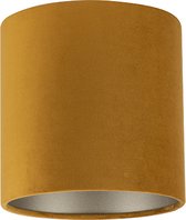Uniqq Lampenkap velours oker-oranje Ø 20 cm – 20 cm hoog