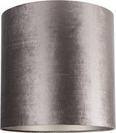 Uniqq Lampenkap velours taupe-bruin diamant Ø 40 cm – 40 cm hoog