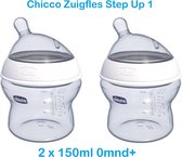 Chicco 2x Zuigfles STEP UP 1- 0m+ 150ml