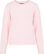 Pieces PCNOVA LS O-NECK KNIT KAC BFD Dames Misty Rose Trui - maat S