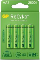 GP ReCyko Rechargeable AA batterijen (2600mAh) - 4 stuks