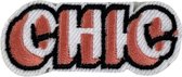 Chic Tekst Strijk Embleem Patch 5,8 x 2,5 cm