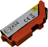 Inktplace Huismerk T2434 Inkt cartridge Yellow / Geel geschikt voor Epson
