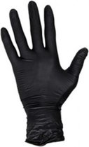 Nitrile handschoenen Medium zwart poedervrij l 100Stuks l Sterk! l wegwerp handschoenen
