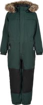 Color Kids - Coverall sneeuwpak met imitatiebont voor kinderen - Groen - maat 110cm