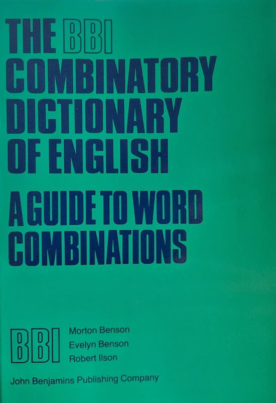 The BBI combinatory dictionary of English - cover