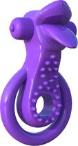Lovely Licks Couples Ring - Purple - Cock Rings