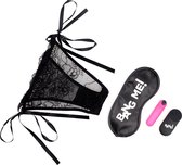 Power Panty Lace Panties, Bullet, & Blindfold Kit - Pink - Kits