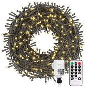 Lichtsnoer | Lichtketting | Kerstverlichting | Warmwit | 300 Leds | 30 Meter | 8 Standen | Binnen/Buiten | Koperen kabels | Waterdicht