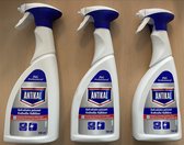 Antikal Spray Anti-Limescale - 3x750 ml - Sterke kalkreiniger - 3 spuitflessen