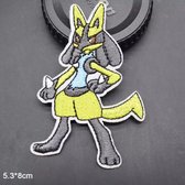 Lucario strijk embleem - pokemon patch - patches - stof & strijk applicatie