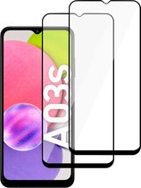 Samsung A03s Screenprotector - Samsung A03s Screen Protector Full Glas - 2 stuks