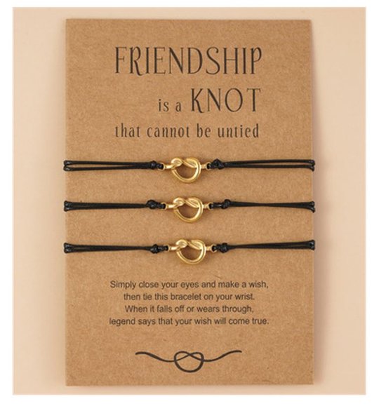 Bixorp Friends - Joli bracelet d'amitié pour 3 meilleures amies avec  Boutons - Joli... | bol.com