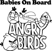 Baby - Babies On Board (wit) (20x15cm) Angry Birds