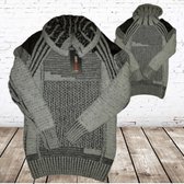 Stoere herentrui met col creme S -Violento-S-Truien en sweaters