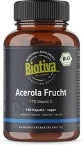 Biotiva - Acerola vitamine C biologisch - 150 capsules