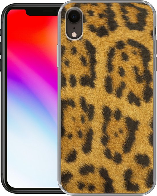 Coque iPhone XR - Fourrure Léopard - Siliconen