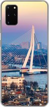 Geschikt voor Samsung Galaxy S20 Plus hoesje - Rotterdam - Skyline - Zonsondergang - Siliconen Telefoonhoesje