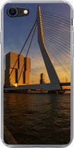 Geschikt voor iPhone SE 2020 hoesje - Rotterdam - Zonsondergang - Erasmus - Siliconen Telefoonhoesje