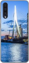 Geschikt voor Samsung Galaxy A50 hoesje - Rotterdam - Water - Skyline - Siliconen Telefoonhoesje