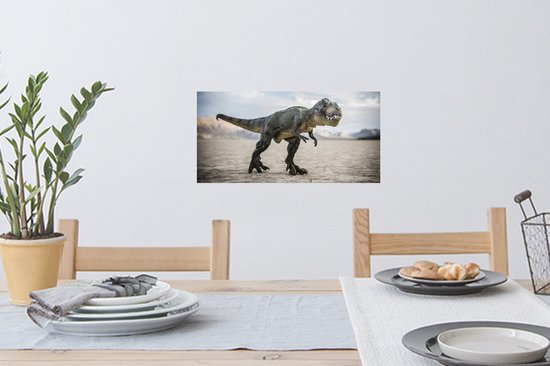 Stickers muraux - Dinosaurus - Pierres - Sable - 40x20 cm - Feuille adhésive