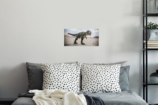 Stickers muraux - Dinosaurus - Pierres - Sable - 40x20 cm - Feuille adhésive