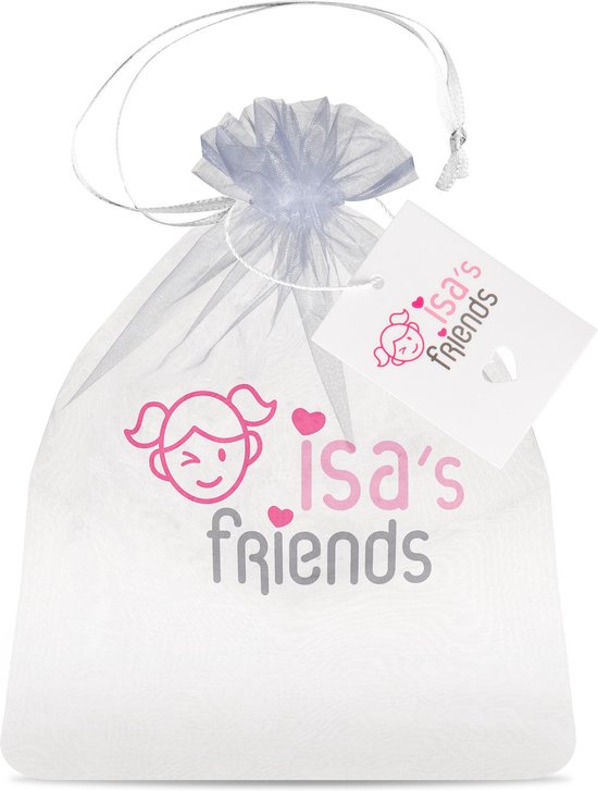 Isa's Friends - Poppenkleding - Kleertjes geschikt voor o.a. BABY born - Unicorn huispak/onesie - Roze - 43 cm - Merkloos
