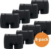 Puma Boxershorts Heren Black - 8-pack Zwarte Puma Boxershorts - Maat L