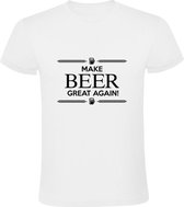 Make Beer Great Again! | Heren T-shirt | Wit | Bier | Drank | Alocohol | Feest | Kroeg