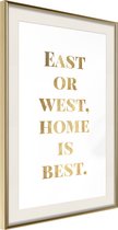 Poster Home Is Best (Gold) 20x30