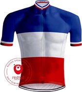 Retro Wielershirt Franse Kampioenstrui Tricolore - REDTED (4XL)