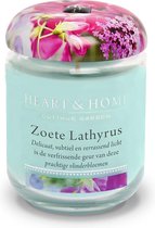 Heart & Home Geurkaars in pot - Zoete Lathyrus (groot)