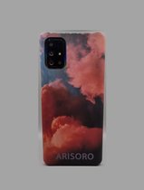 Arisoro Samsung Galaxy A71 hoesje - Backcover - Orange Smoke